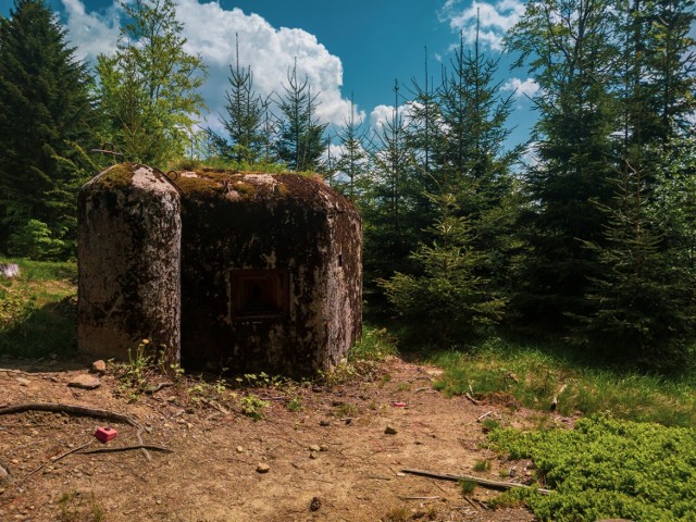 Oto bunkier w pobliżu wsi Kraliky.