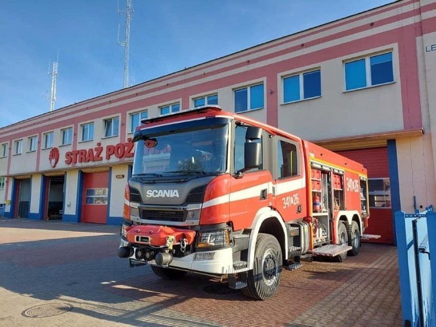 Nowa scania już jest do dyspozycji strażaków z Torunia