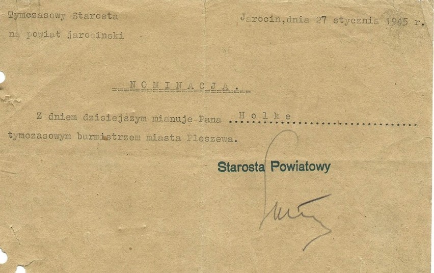 Z kart historii: Styczeń 1945 roku był Pleszewa czasem, który niósł ze sobą wiele nowego