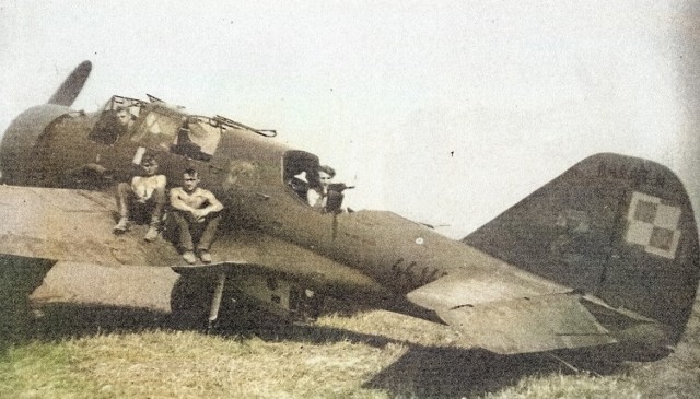 Samolot PZL 23 Karaś jedna z najlepszych polskich przedwojennych konstrukcji samolotowych.