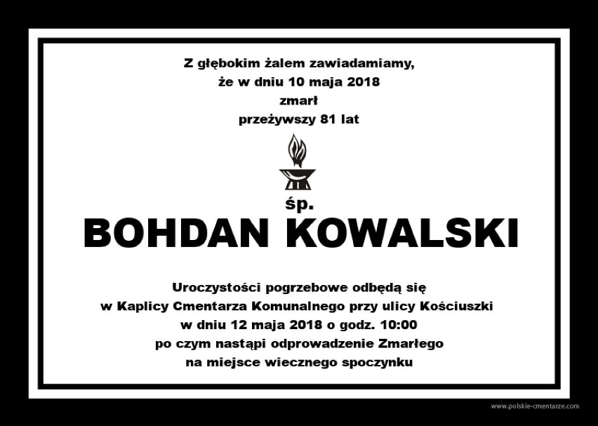 Smutna wiadomość. Nie żyje Bohdan Kowalski, współtwórca Ińskiego Lata Filmowego i Uniwersytetu Trzeciego Wieku   