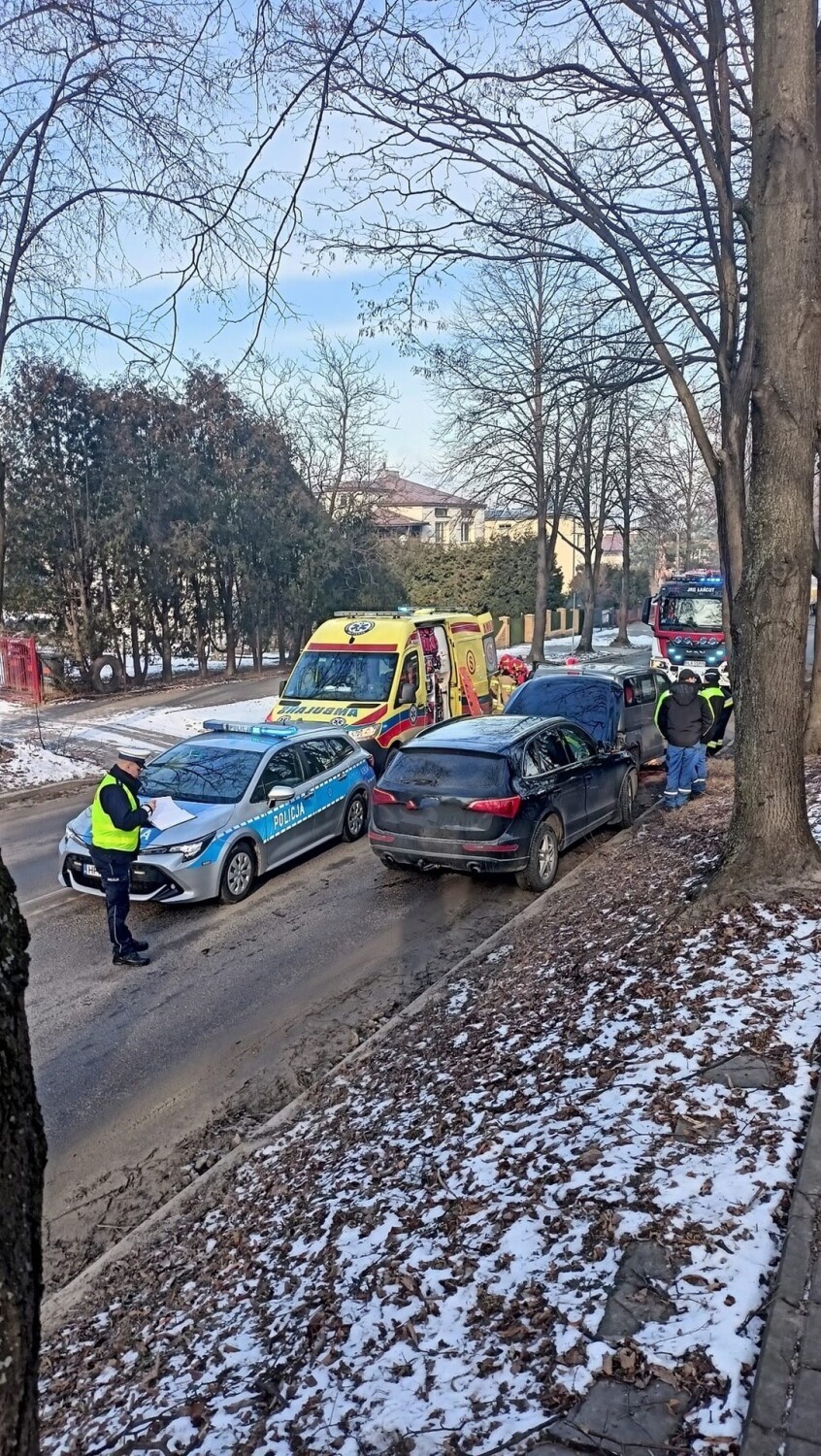 Wypadek na ul. Sikorskiego w Łańcucie.