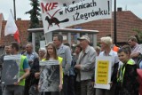 Protest w Śmiglu: Nie chcą fermy norek w Karśnicach i Żegrówku [ZDJĘCIA, WIDEO]