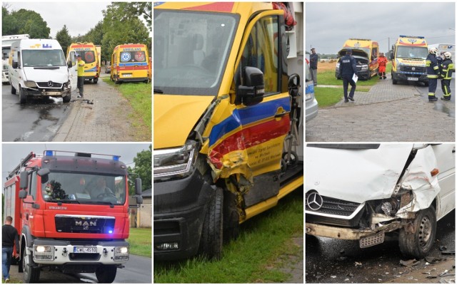 Kurier zjechał na czołówkę karetce jadącej na sygnale