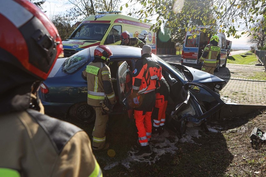 Wypadek drogowy w Torkach - 30.10.2023