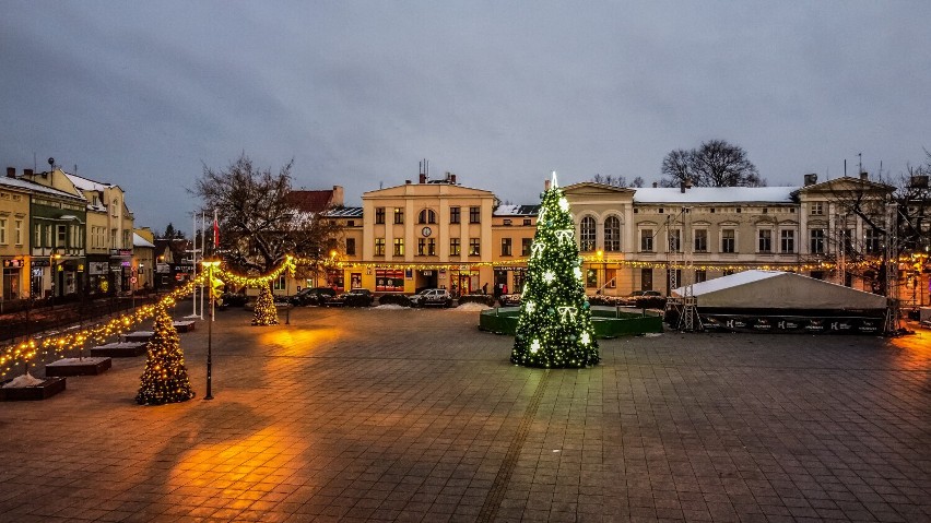 Rynek w Wągrowcu jest już ubrany na święta