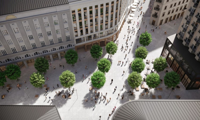 Zamiast betonu nowe, zielone centrum Warszawy. Zmienią się ul. Marszałkowska i plac Pięciu Rogów 