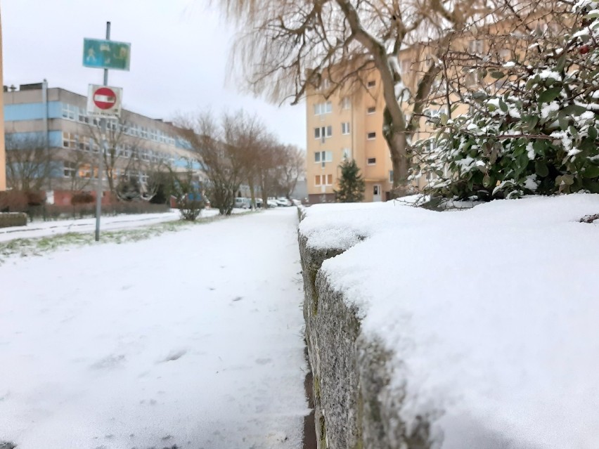 Śnieg w Świnoujściu! Takich opadów, już dawno nie było....