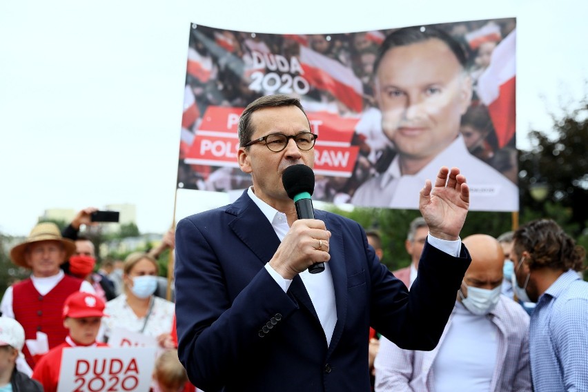 Premier Mateusz Morawiecki w Piotrkowie na spotkaniu...