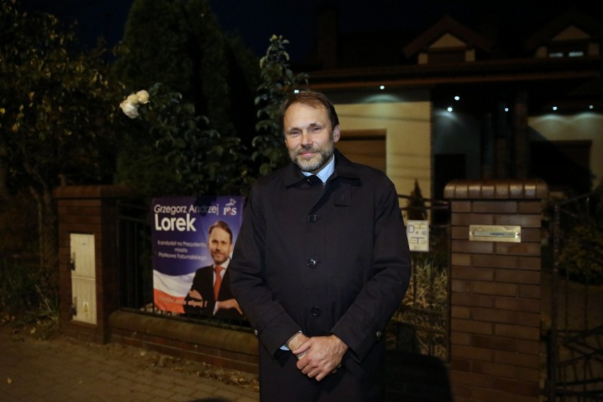 Grzegorz Lorek wieczór wyborczy spędził w domu - z przerwą...