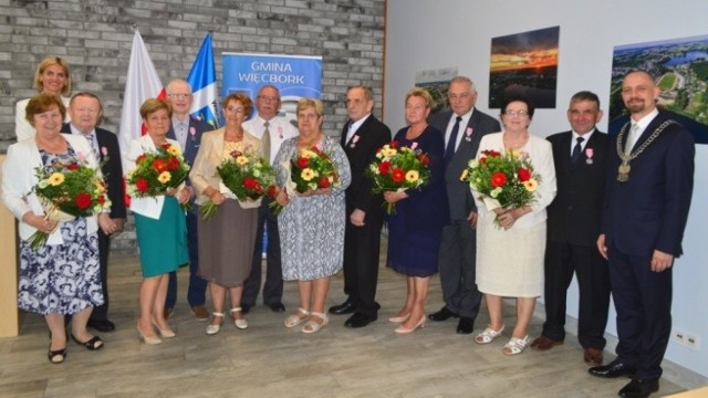 W Więcborku sześć małżeństw świętowało Złote Gody, czyli jubileusz 50. rocznicy ślubu