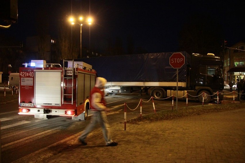 Wypadek na skrzyżowaniu ulicy Troczewskiego z Warszawskim Przedmieściem.