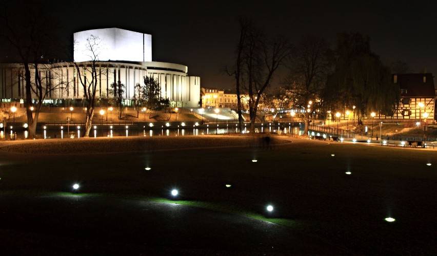 Bydgoszcz  w nocnej odsłonie.