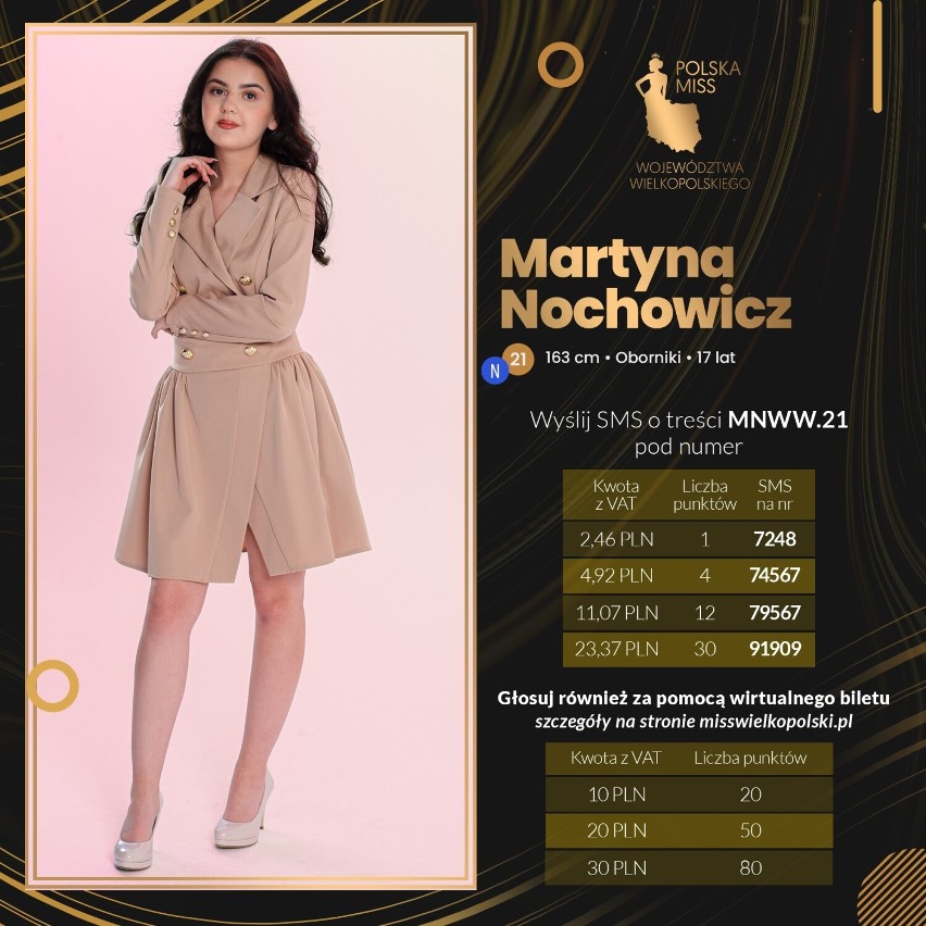 Oborniczanka Martyna Nochowicz w finale Miss Wielkopolski. Martyna liczy na Wasze głosy!