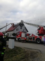 Ogromny pożar strawił dach budynku    [ZDJĘCIA/WIDEO]