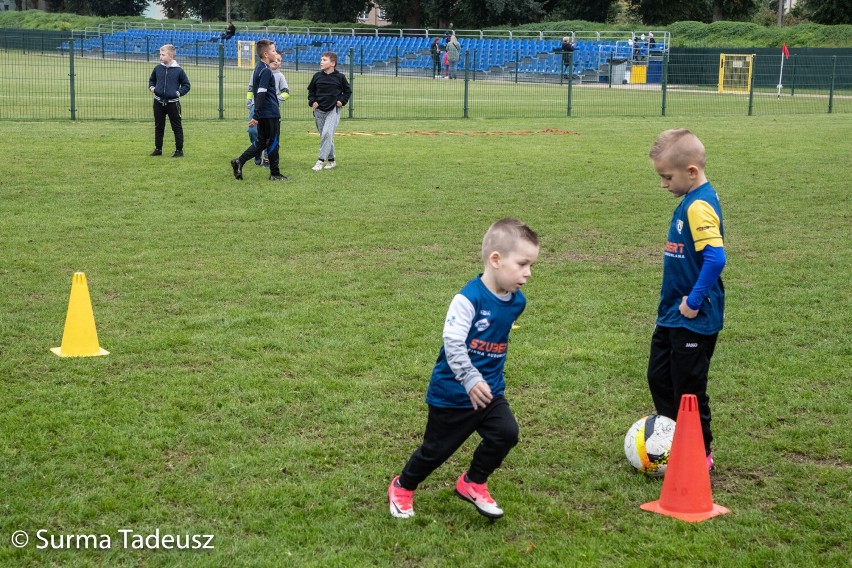 Festyn piłkarski dla dzieci przed meczem Kluczevii Stargard