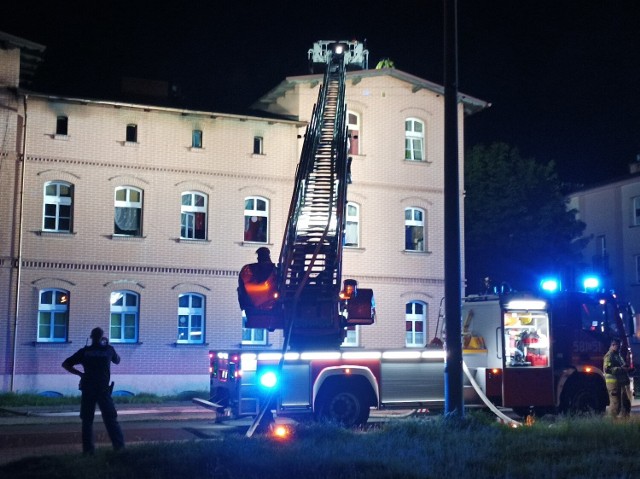 Pożar familoka w Rybniku, dzielnica Piaski