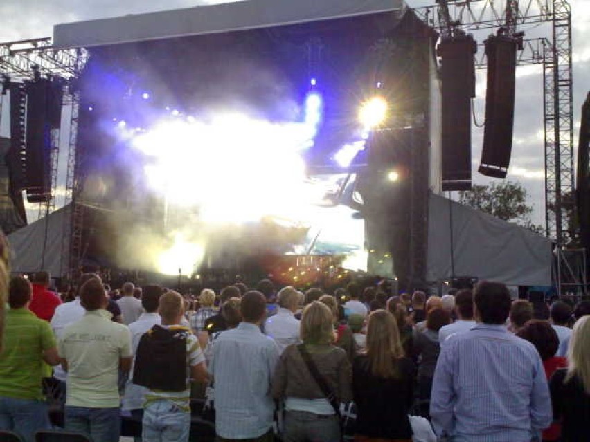 Celine Dion rozpoczęła koncert w Krakowie.