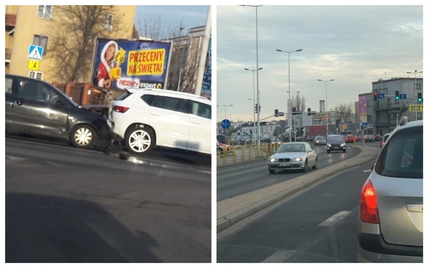 Wypadek na ulicy Okrzei we Włocławku