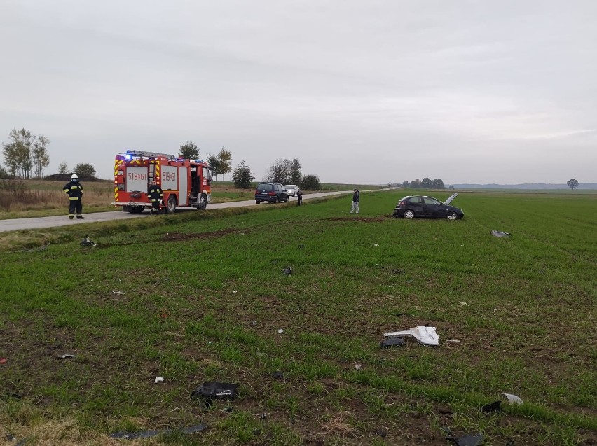 Wypadek drogowy w gminie Masłowice