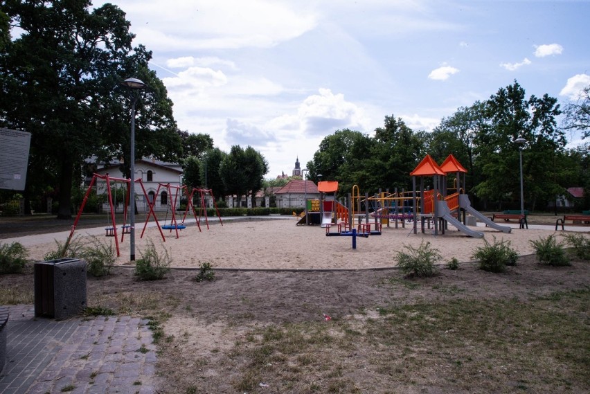 Plac zabaw w parku Panorama w Stargardzie