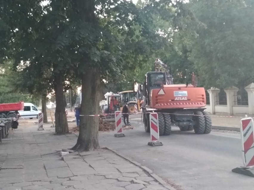 Postęp prac rewitalizacji starego miasta w Pniewach