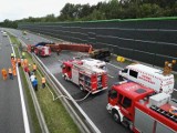 Zabrze: Wypadek na A4. Wywrócona ciężarówka blokuje drogę [ZDJĘCIA, WIDEO]