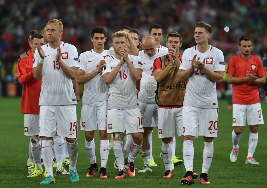 Polscy piłkarze po meczu z Portugalią