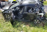 Groźny wypadek na drodze krajowej nr 11 koło Brokęcina [ZDJĘCIA]