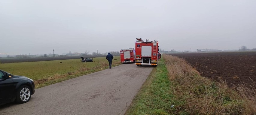 Wypadek pod Daszyną, lądował śmigłowiec LPR. Poszkodowane...