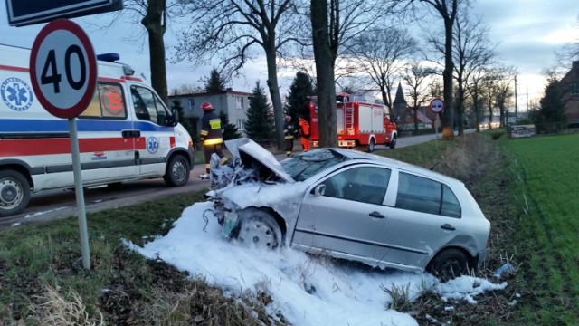 Lubieszewo. Wypadek na drodze