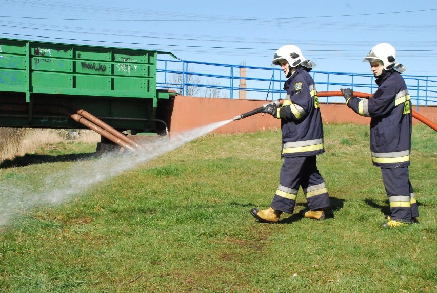 Ćwiczenia strażaków z Nowej Wsi Lęborskiej