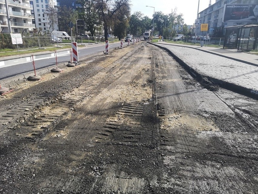 Wrocław. Uwaga, zmiany na ul. Obornickiej. Zaczęła się przebudowa