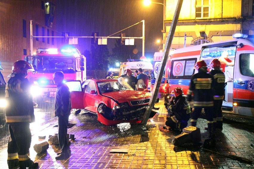 Wrocław: Wypadek na  Purkyniego  (ZDJĘCIA)