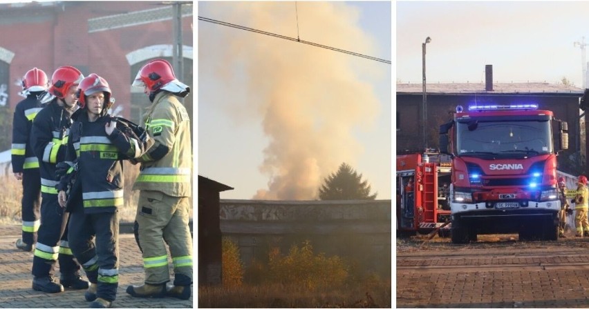 W Katowicach płonęła parowozownia. Dym było widać z wielu miast. Zobaczcie ZDJĘCIA!
