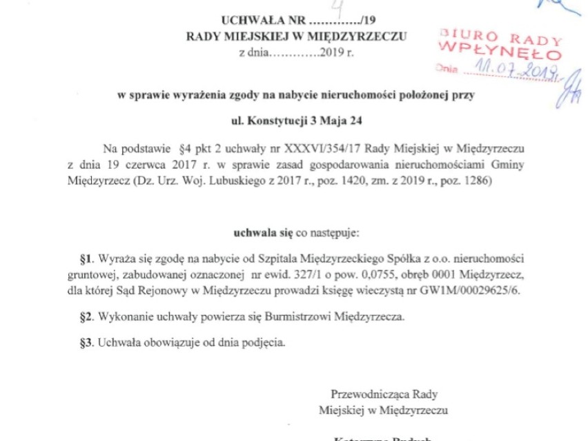 Gmina kupi budynek od szpitala i - taki jest plan - urządzi...