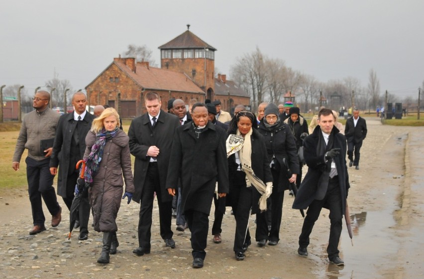 Wizyta w Auschwitz wiceprezydenta Republiki Południowej Afryki