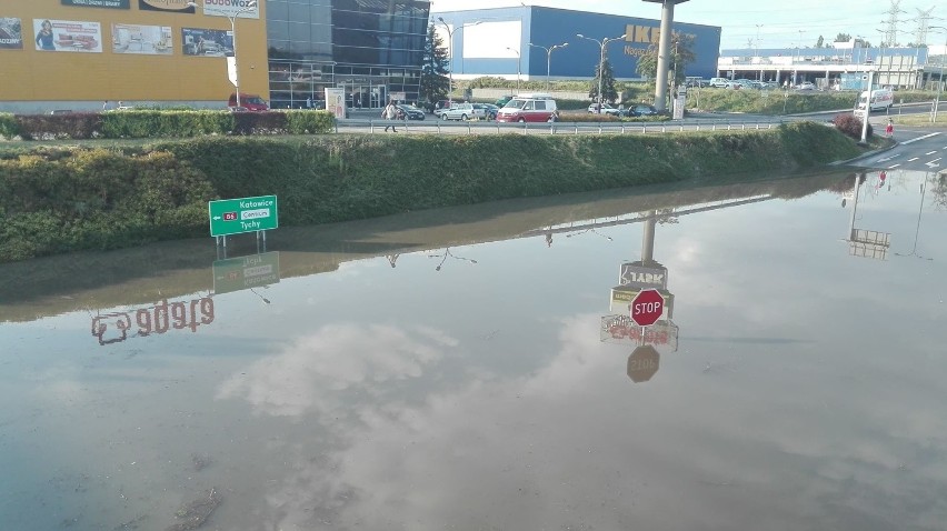 Zalane drogi na Śląsku i w Zagłębiu