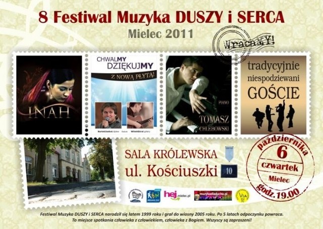 Muzyka Duszy i Serca - wielki powrót festiwalu w Mielcu