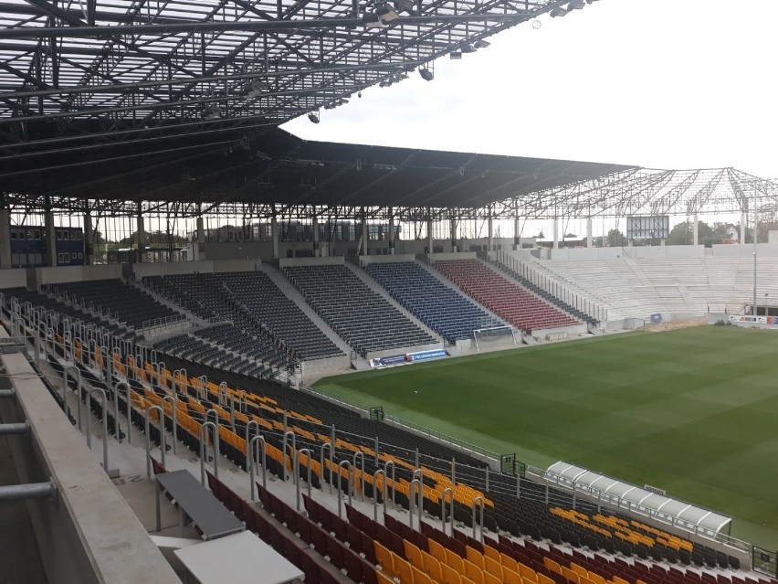 Stadion Pogoni Szczecin - stan prac na 26 czerwca 2021.