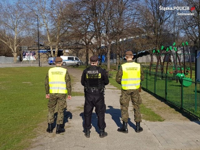 Policja i wojskowi patrolują w Sosnowcu