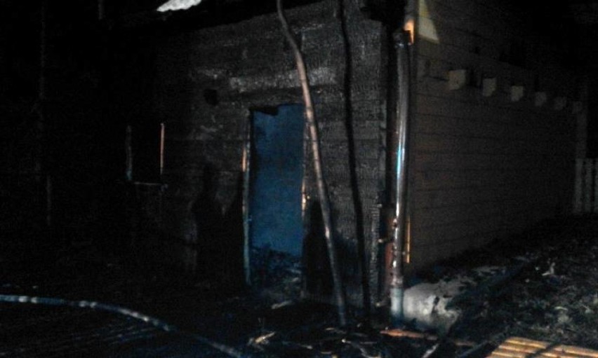 Nocny ogień nad Jeziorem Rożnowskim. Od płonacego domu zapaliły się drzewa [ZDJĘCIA]