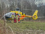 Wypadek w Starym Wiśniczu. Spłoszony koń wbiegł w 12-letnią dziewczynkę, śmigłowiec LPR zabrał ją do szpitala