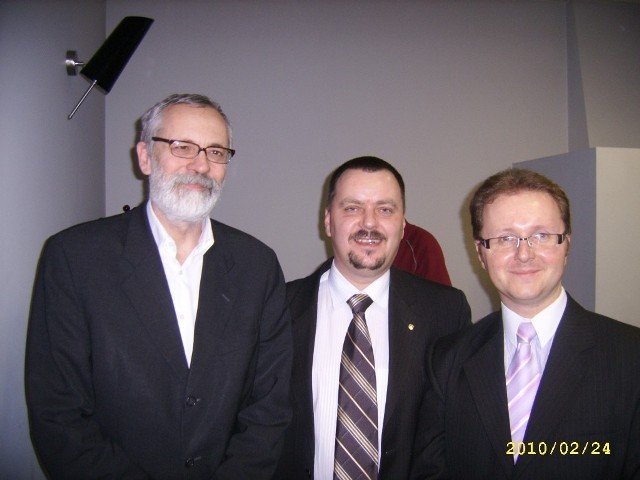 Od lewej: Rafał Grupiński, Łukasz Jaroszewski, Mariusz Sitnicki