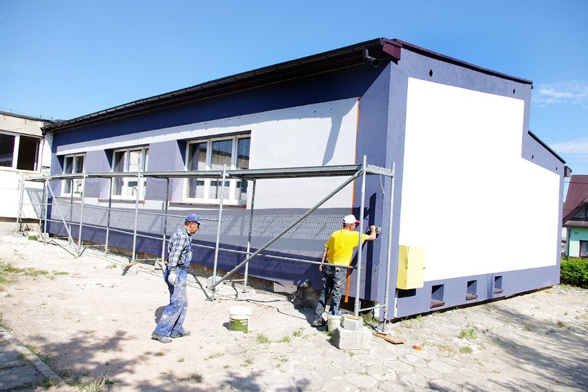 I etap termomodernizacji budynku szkoły w Malinowicach dobiega końca