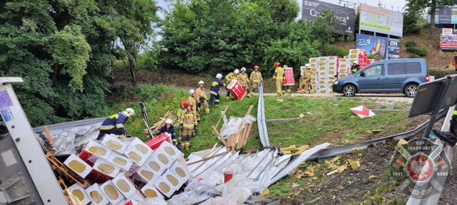 Wypadek na DK75 w miejscowości Tęgoborze