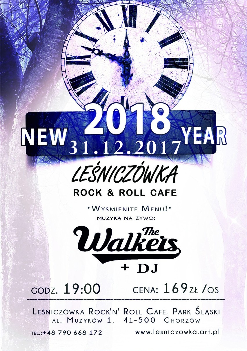 Sylwester 2017/2018 Chorzów, Leśniczówka Rock&Roll Cafe