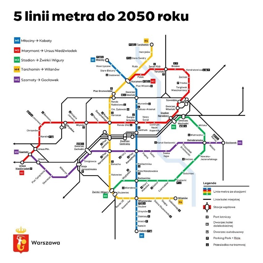 Jaka przyszłość transportu w Warszawie? Analizujemy węzły przesiadkowe i korytarze komunikacyjne w studium
