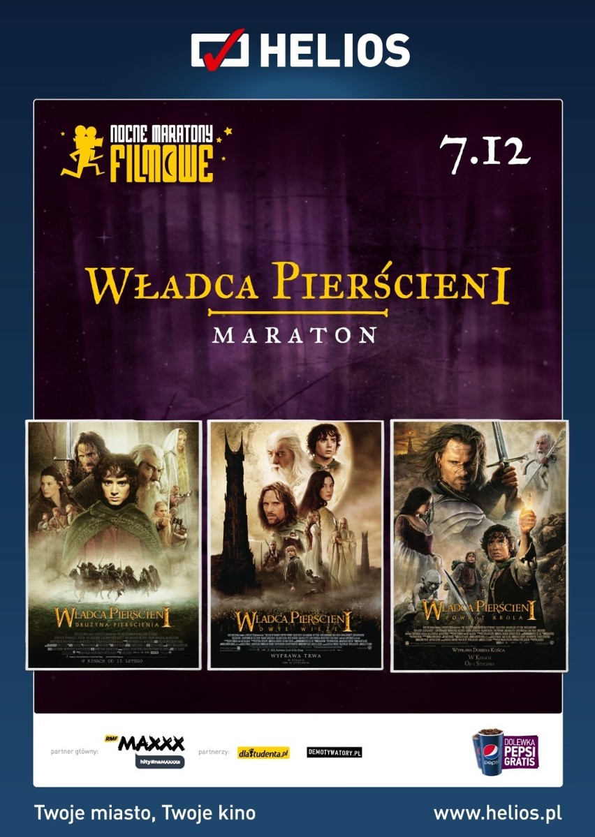 Maraton Władcy Pierścieni w kinie Helios w Piotrkowie