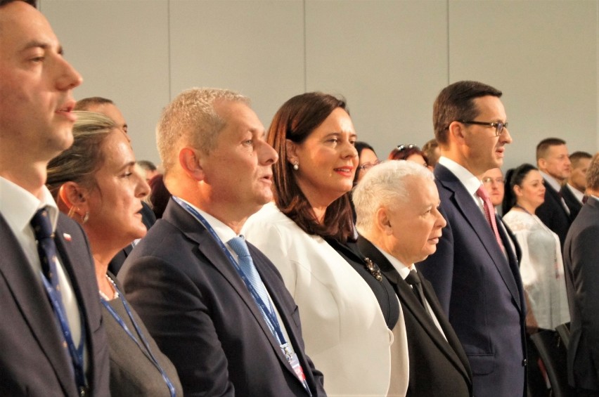 Konwencja PiS w Opolu we wrześniu 2018. Od lewej: Marcin...